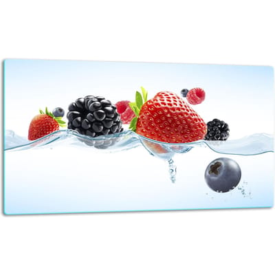 TMK ArtDeko - Snijplank voor Keukens - Glasbescherming - 52x30cm - Inductiekookplaten