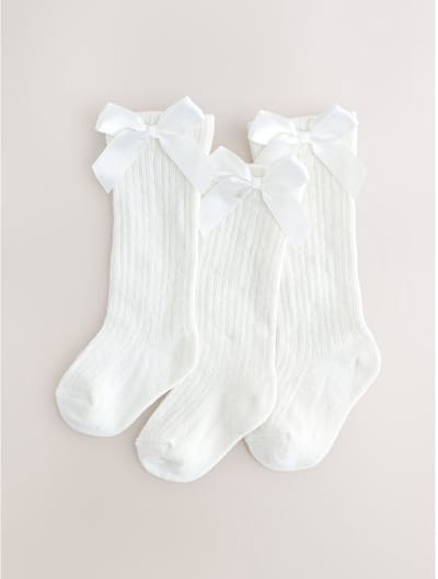 Next - Meisjes - Verpakking van 3 paar babysokken - Wit
