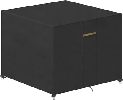 Ronde afdekking voor tuinmeubelen - waterdicht, winddicht, met ventilatieopeningen - Ø160 cm
