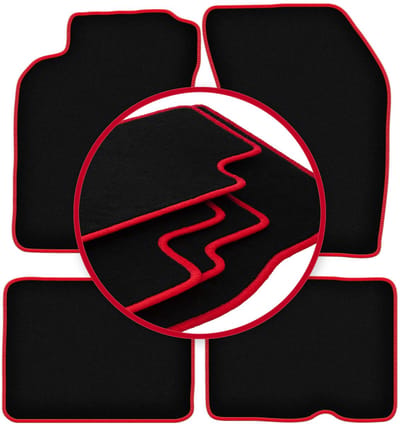 CARLUX-RED automatten voor: Nissan Almera N15 hatchback, sedan (1995-2000)