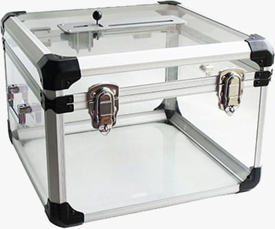 Viso URNOF 1200, Opbergdoos, Transparant, Rechthoekig, Aluminium, Plexiglas, Monochromatisch, 60 l