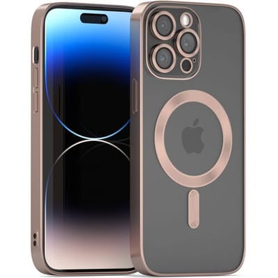 Coverzs telefoonhoesje geschikt voor Apple iPhone 11 Pro Magneet hoesje met camera cover - magnetisch hoesje - roségoud