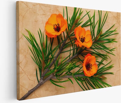 Saammp Muurcirkel Hout - Vrouw met goud en bloemen - abstract - Goud - Ø 80 - Wandcirkel - Wanddecoratie Cirkel - Muurdecoratie Woonkamer - Slaapkamer decoratie - Rond Schilderij