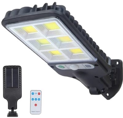 Led Buitenlamp op Zonne-energie met Bewegingsmelder en Afstandsbediening - Waterdichte Solarverlichting voor Tuin en Garage