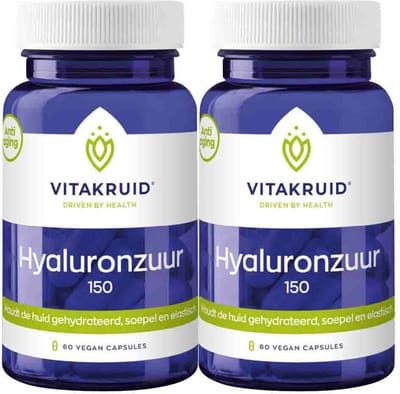 Vitakruid Hyaluronzuur 150 - 2 x 60 vegacapsules - Voordeelverpakking