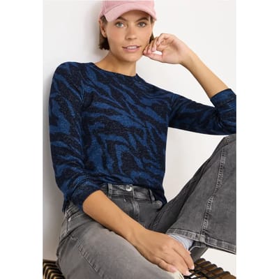 Gemêleerd shirt met patroon