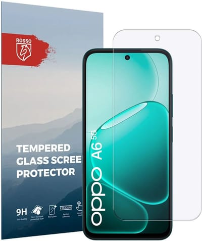 Rosso Screen Protector Geschikt voor Oppo A6 | 9H Tempered Glass | Glasplaatje | Beschermlaag | Beschermglas | 9H Hardheid