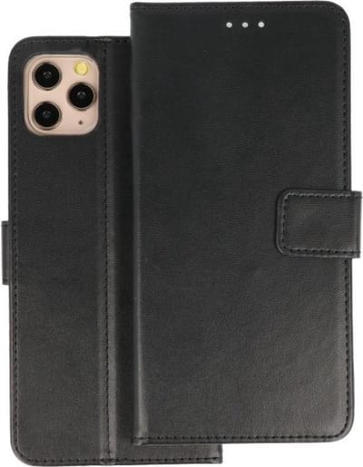 Booktype Telefoonhoesjes - Bookcase Hoesje - Wallet Case - Geschikt voor iPhone 11 Pro - Zwart