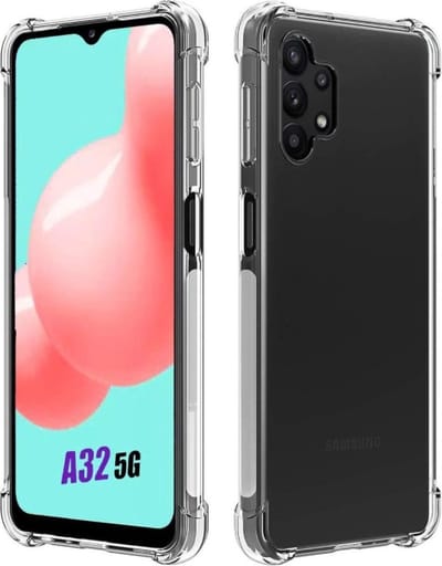 LuxeBass Hoesje geschikt voor Samsung Galaxy A32 Anti-Shock transparant hoesje silicone