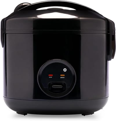 Nexvo® Rijstkoker - Koker - Stoompan - met Keramische Kom - LED-display - Zwart - 25cm x 25cm x 25cm