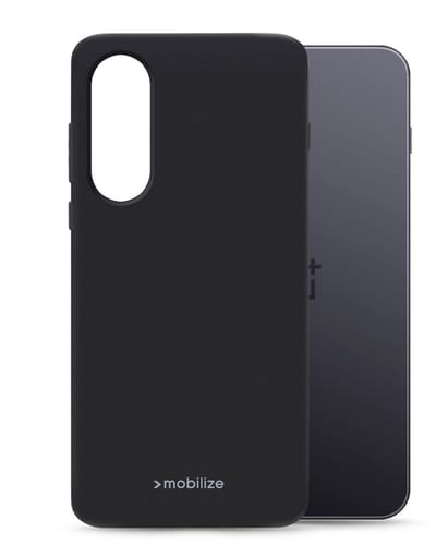 Mobilize Hoesje geschikt voor OnePlus Nord 5 Telefoonhoesje Flexibel TPU | Mobilize Rubber Gelly Backcover | Nord 5 Case | Back Cover - Zwart