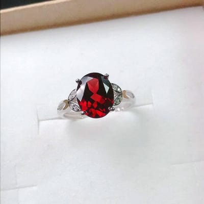 100% Echte 925 Sterling Zilveren Ruby Ring Voor Vrouwen Trouwringen Anillos De Red Ruby Edelsteen Engagement Sieraden Bizuteria Anel Resizable zilver