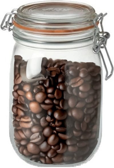 Le Parfait Voorraad/weckpot - glas - transparant - 14,5 x 8,5 cm - 750 ml