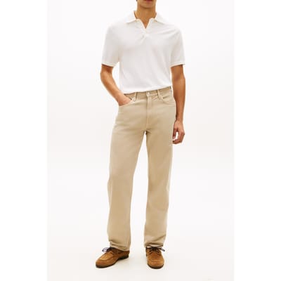 Tommy Hilfiger Dc Cotton Lyocell Polo Ivory Taglia: S | Polo Outlet | Uomo | Bianco