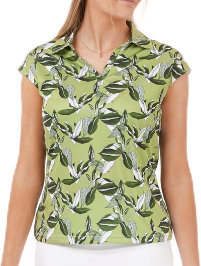 Func Factory dames Top Alice green flowers maat 36
