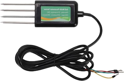 Bodemtester 8-in-1 - Bodem analyse apparaat - Plantenverzorging - Roestvrijstalen sonde - 55 mm sonde - Zwart