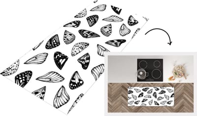 Keukenloper - Loper keuken - Vlinder - Vleugels - Patronen - 120x50 cm - Keukenloper vinyl