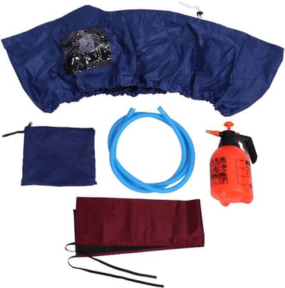 Mini Split Air Conditioner Reinigingshoes Kit, Waterdichte Wandgemonteerde AC Eenheid Stofwas Reinigingshoes met Waterpijp & Afvoeruitgang, Airconditioning Beschermhoes Service Tas, standaard, mini