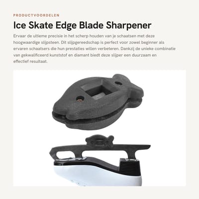 Dailygoods- Schaats Slijper Antislip - Slijpsteen - Slijpgereedschap - Gekwalificeerde Kunststof - Duurzaam - Lichtgewicht - Schaatsmes Slijper
