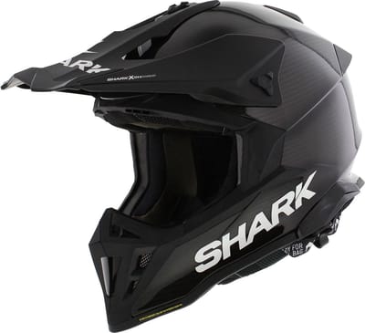 SHARK VARIAL RS CARBON SKIN Motorhelm crosshelm Carbon Wit Carbon - Maat L