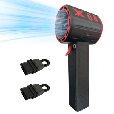 Elektrische Luchtstofzuiger Max. 1400g Blaaskracht Borstelloze Motor Traploos Regelbare Windsnelheid Turbo US Plug