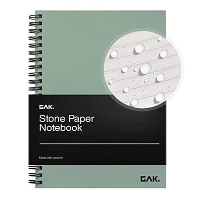 Waterdicht Spiraal Notitieboek 18,2 x 25,7 cm - 50 Vellen Duurzaam en Milieuvriendelijk