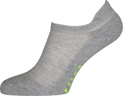 FALKE Cool Kick kort eenkleurig functioneel materiaal sneakersokken enkelsokken unisex grijs - maat 44-45