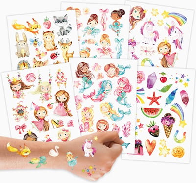 Meisjes Tattoos - 100 Plak Tattoos - Tijdelijke Tattoos Kinderen - Neptattoo Meisjes