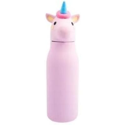 Dotz dubbelwandige drinkfles RVS met rietje Luna 350ml Drinkflessen