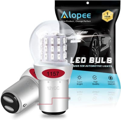 2-Pack Extreem Helder Rood LED Verlichting Vervangende Lampen 12V-DC voor Remlichten en Achterlichten - AK-3014 39 SMD