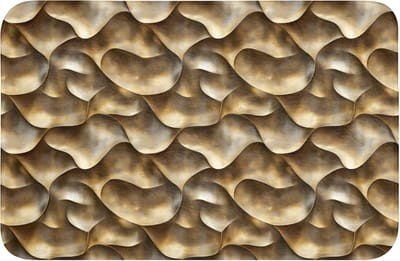 Badmat 60x40 cm - Antislip - Abstract - Antiek - Goud - Badmatten voor badkamer - Badkamermat - Douchemat - Badkamer mat
