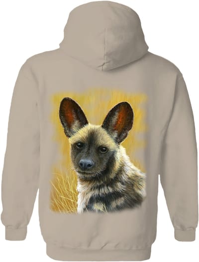 Wilde Hond Wild Dog Pup The Coloured House Hoodie XXL