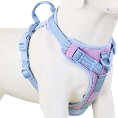Nieuwe Chocoladekleurige Luxe Hondentuigje Anti-trek voor Grote Kleine Honden Verstelbare Borstband Hondentuigje (as the picture,L)