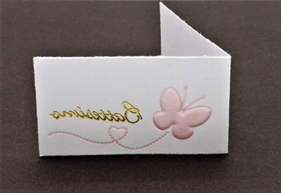 Gasten bedankjes - Naamkaartjes - Geboorte viering - Personaliseerbaar - 60 stuks - Hemelsblauw