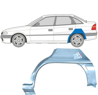 Reparatiepaneel achterspatbord voor Opel Astra F 1991-2002 / Links / SEDAN