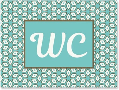 Zelfklevend wc-bord voor heren en dames, aluminium wit turquoise