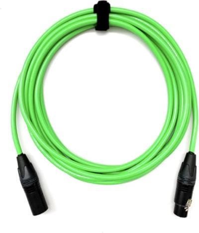 Tasker-Neutrik-XLR-XLR-microfoonkabel-audiokabel-T32MBAG03FBAGGR-Kleur: Fluo Green-Handgemaakt NL