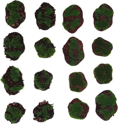 BESPORTBLE 16stuks Kunstmatige Mosstenen Decoraties Lichtgewicht Groene Mosbal Versieringen Voor Tuin Microlandschap Duurzaam Veilig Schuimmateriaal