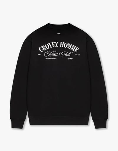 Croyez - Trui Zwart Croyez Artist Club Sweaters Zwart Cr2-fw25-27