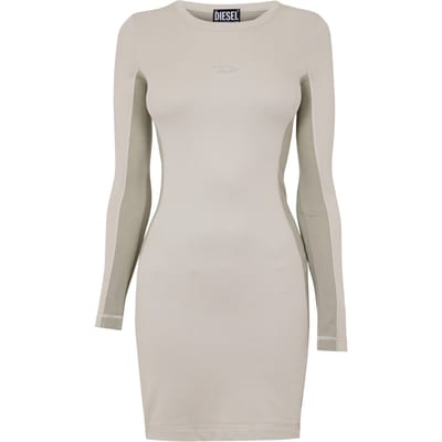 Diesel Mini-jurk met ronde hals en ovale uitsnijding voor dames (Neutraal)