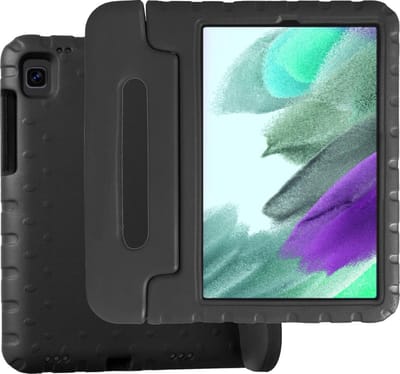 Hoesje Geschikt voor Samsung Galaxy Tab A7 Lite - Kinderhoes Shockproof Bumper - Kidsproof Case - Tablet Hoes - Kinder Hoes Cover - Zwart