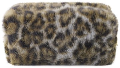 Zachte luipaard make-up tas