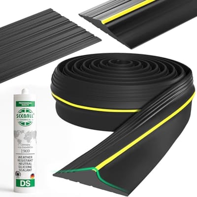 Universele Garagedeurafdichting met Extra Sterke Lijm - Weerbestendige Drempelafdichting voor DIY