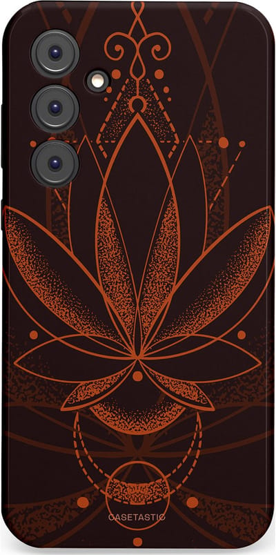 Casetastic Hoesje Geschikt voor Samsung A35 - Stijlvolle Beschermende Duo-layer Case - Lotus Groei