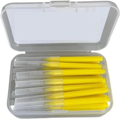 Interdentale Borstels - Tandenstokers Mondhygiëne - Dagelijkse Mondreiniging - 30 Stuks Pakket - 0.8 mm - Geel