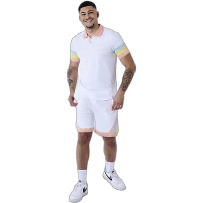 Poloshirt met gekleurde streep Project X Paris