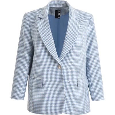 Blazer voor dames Mat Fashion Houndstooth Tweed