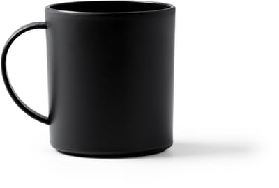 10 stuks zwarte herbruikbare PP mok 300 ml model Lino
