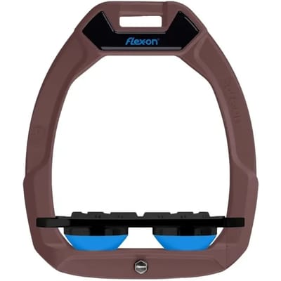 Veiligheidsstijgbeugels Plat Grip Bruin/Zwart/Blauw Flex-On Safe-On