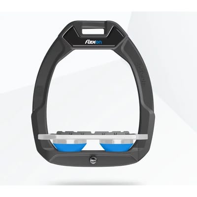 Veiligheidseisen voor paardrijden Plat Grip Antraciet/Grijs/Blauw Flex-On Safe-On